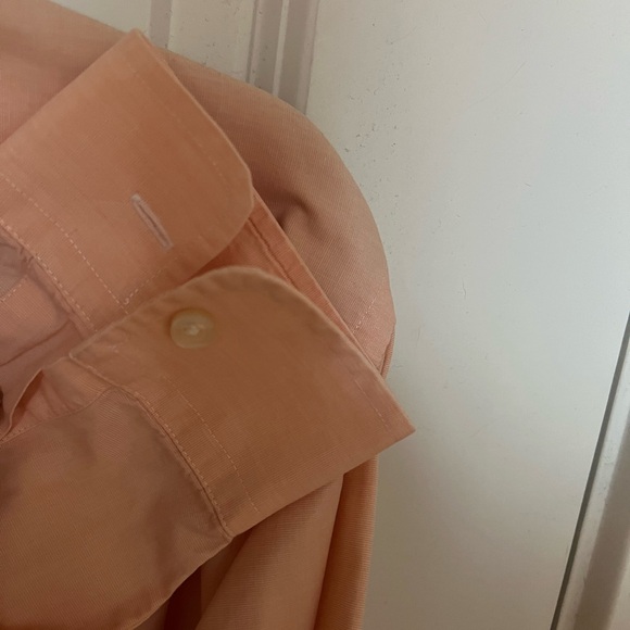 Vineyard Vines Men's Light Orange Button Down Shirt - Picture 4 of 4